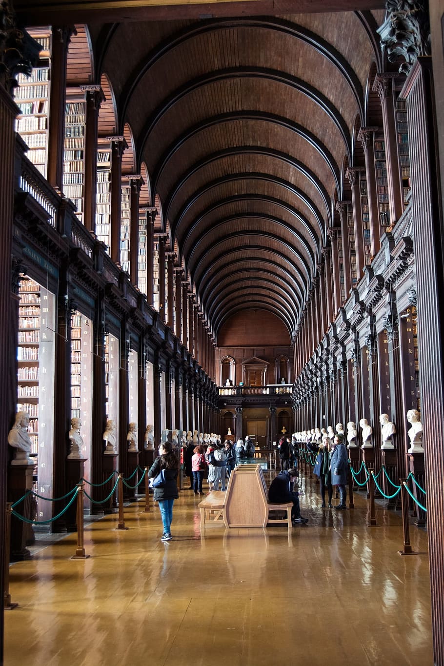 library, dublin, ireland, trinity, old, university, building, city, landmark, europe