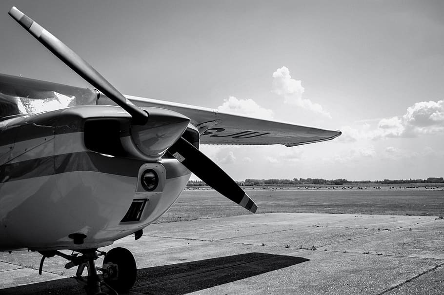 Flight, Aeroplane, Black And White, White, Fly, fly, aviation, summer, airplane, air vehicle, transportation
