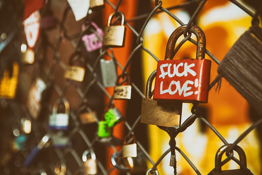 padlocks, fence, east, london, Close-up shot, East London, urban, padlock, love, lock