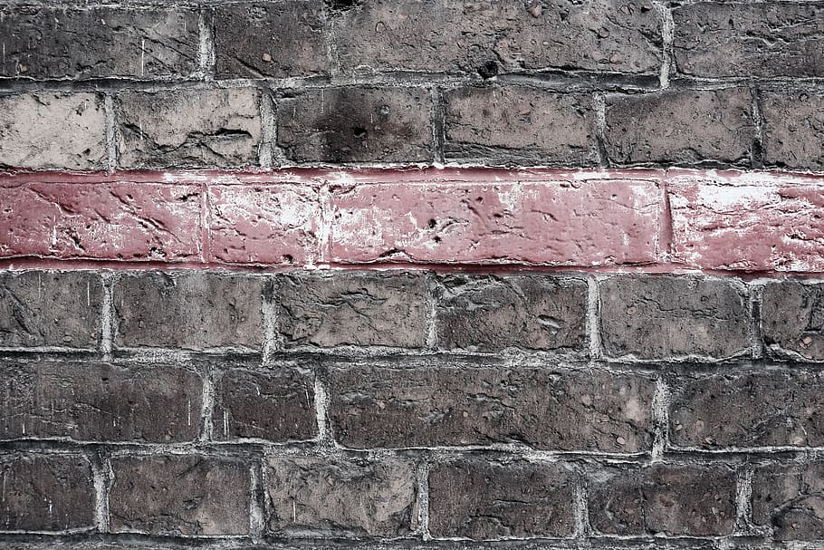 ladrillos, pared, rojo, línea, patrón, pared - característica de construcción, texturizado, ladrillo, pared de ladrillo, estructura construida