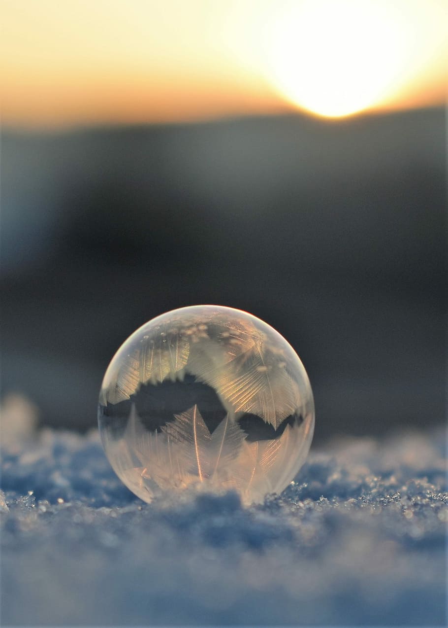 Мыльные пузыри, замороженный пузырь, замороженный, eiskristalle, зимний, холодный, шар, зима, мороз, лед