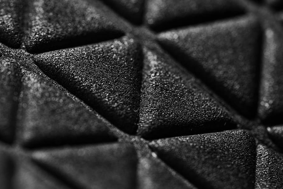 pattern #2, Black, 3D, Triangle, Dark, Abstract, Pattern, all black, black and white, bw