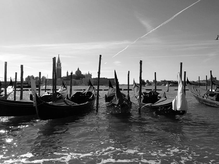 Venesia, Italia, Saluran, Jalur air, gondola, sungai, historis, venezia, kanal grande, kota tua