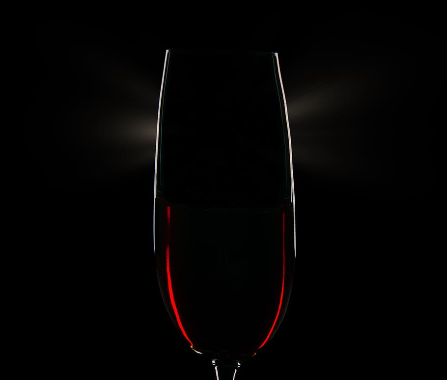 wine, alcohol, glass, wine glass, drink, champagne, red wine, wineglass, black background, refreshment