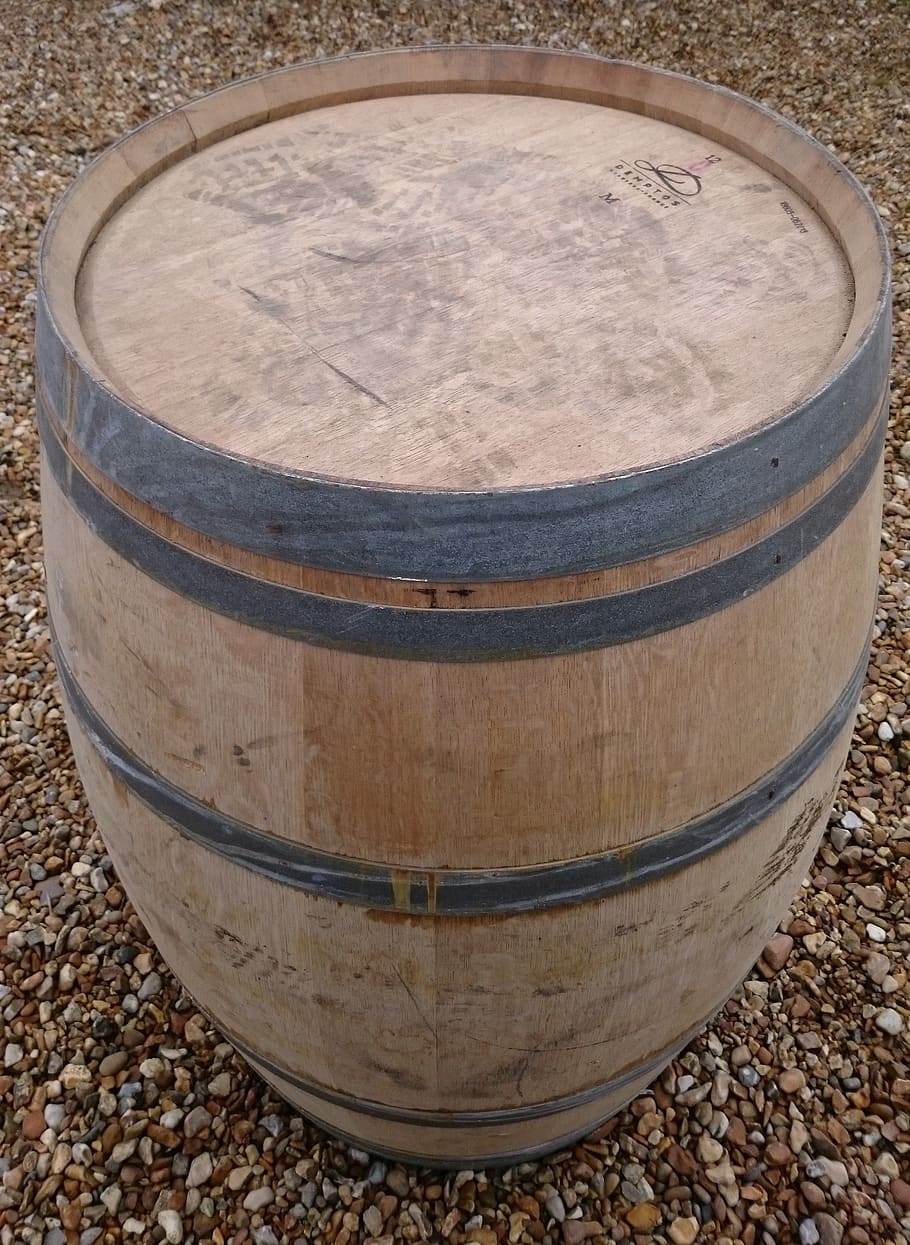 teffont french oak barrel, white oak, wine barrels, barrel, cylinder, wine cask, refreshment, wood - material, alcohol, wine cellar