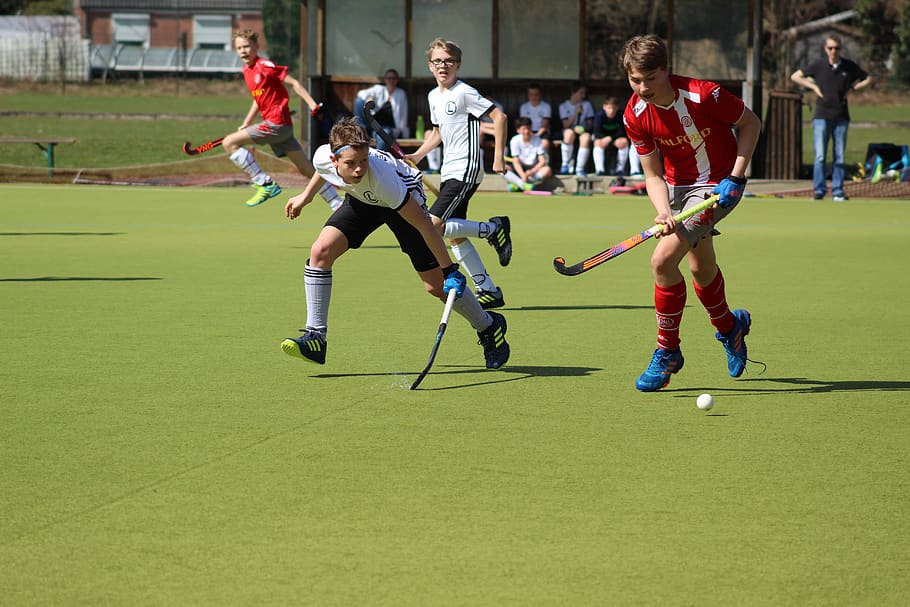 competition, ball, field hockey, hockey, sport, group of people, playing, men, athlete, full length