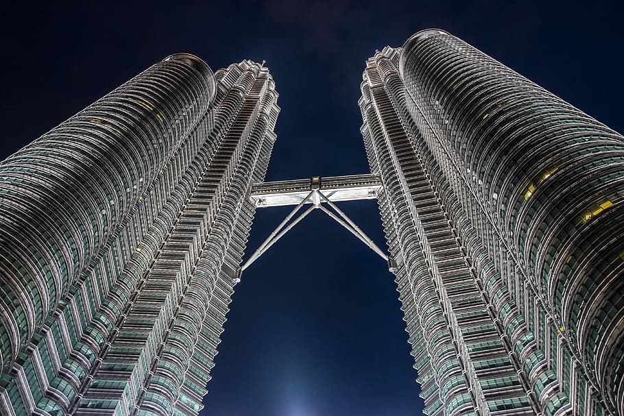 Torre Petronas, Malásia, Arranha-céu, férias, kong kuala, arquitetura, estrutura construída, exterior do edifício, cidade, céu