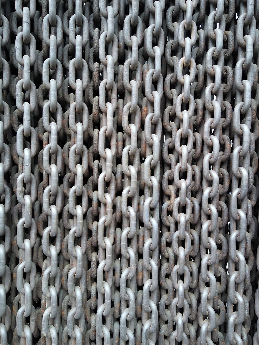 chains, metal, iron, closed, texture, giant links, background, industrial, steel, full frame