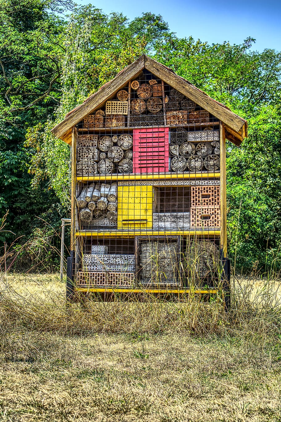 insect hotel, hotel, bee, nature, decorative, garden, insect box, insect house, nature conservation, protect