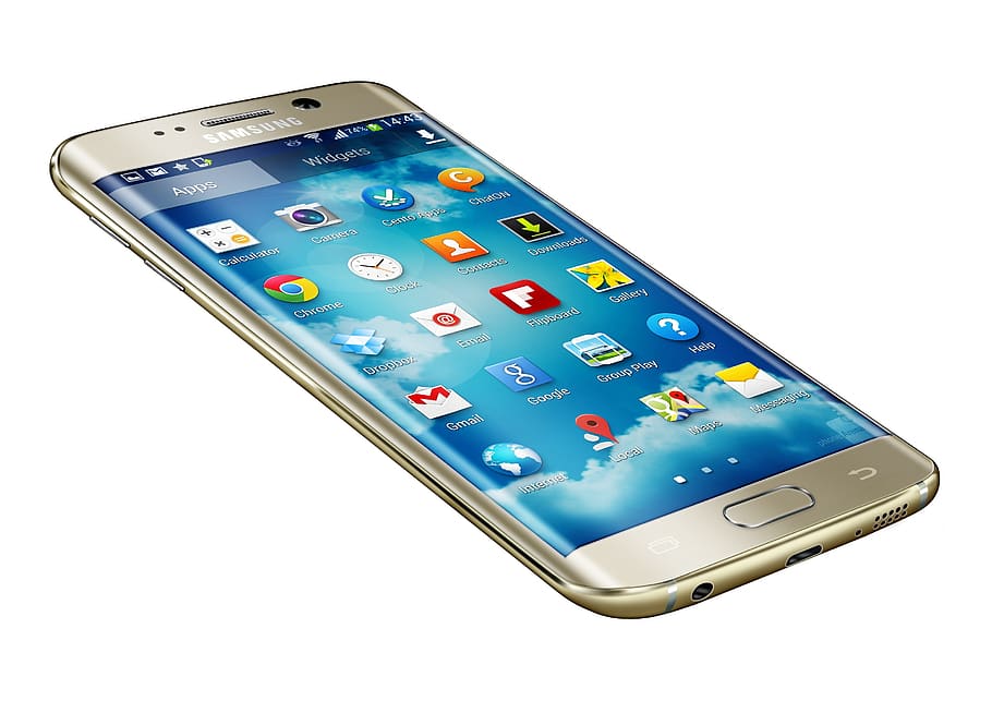 teléfono, Samsung, móvil, teléfono inteligente, tecnología, moderno, celular, galaxia, 3d, simulación