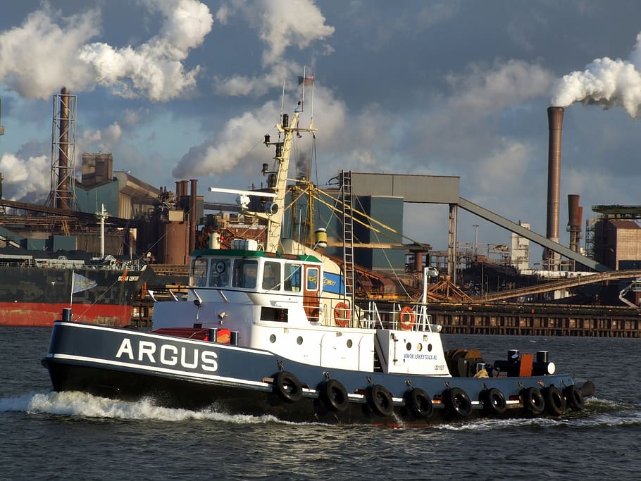 argus, tugboat, ship, harbor, navigation, vessel, nautical, port, transportation, industry