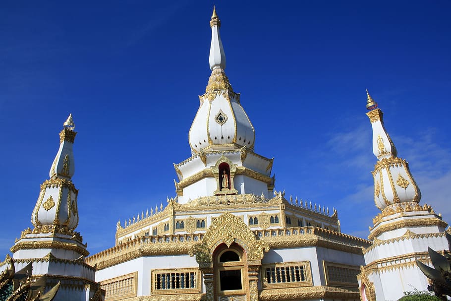 タイ, 寺院, 複合体, Yoi, 寺院複合体, pha nam yoi, 建築, 空, 建物の外壁, 旅行先
