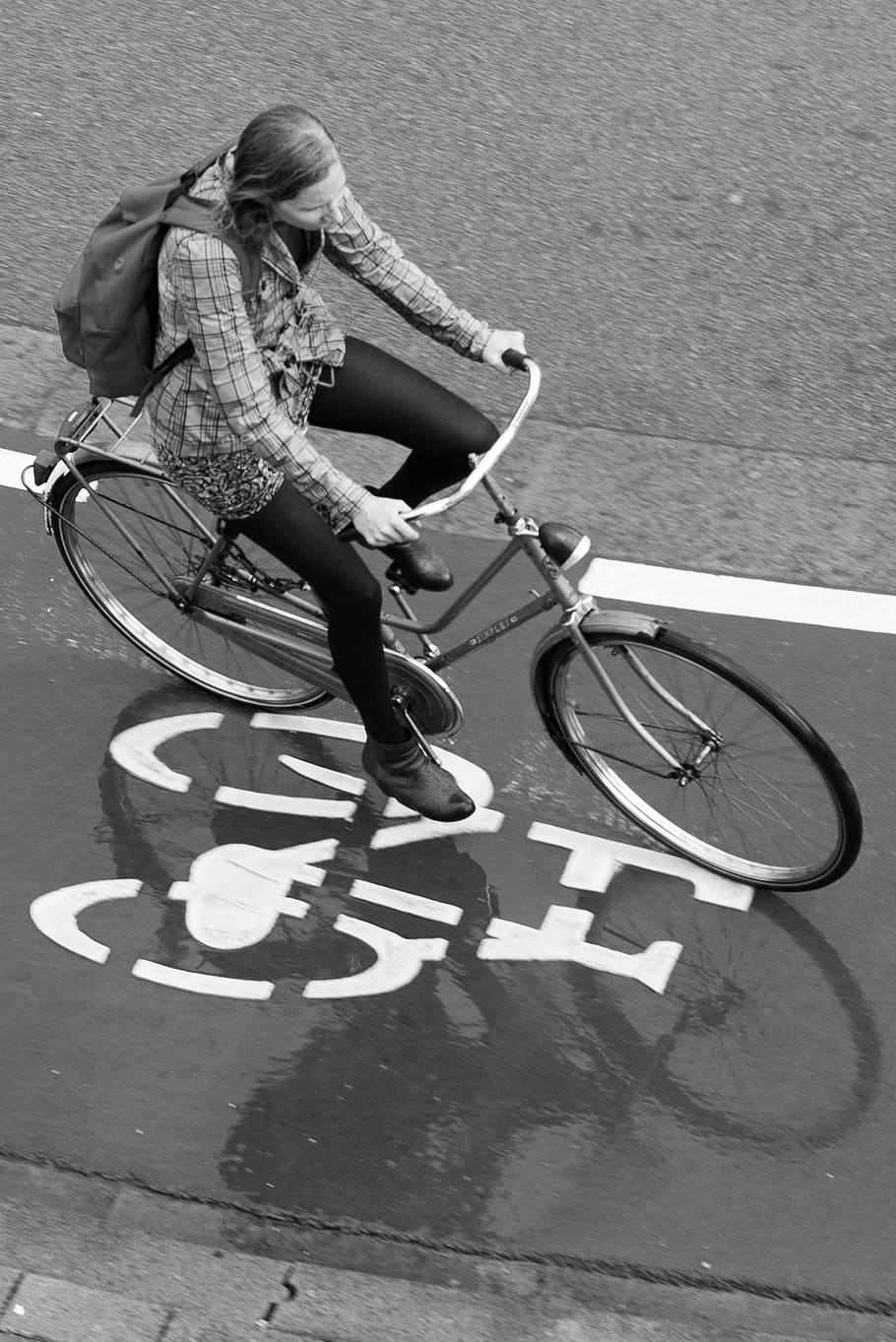 gadis, sepeda, lalu lintas, belanda, siklus, perempuan, pengendara sepeda, naik, wanita, aktivitas