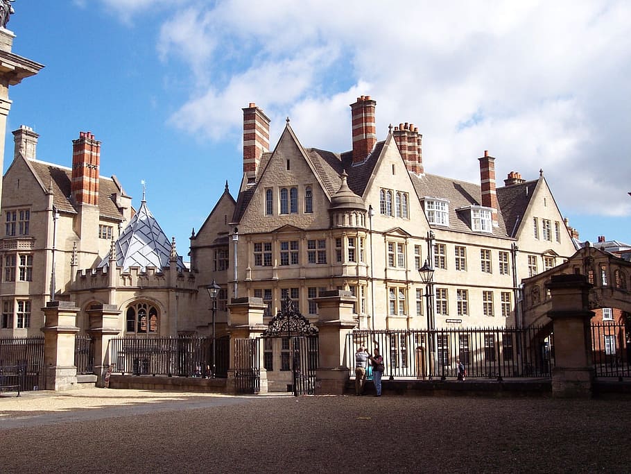 Oxford, Universidade, Inglaterra, casa, céu, rua, exterior do edifício, arquitetura, culturas, estrutura construída