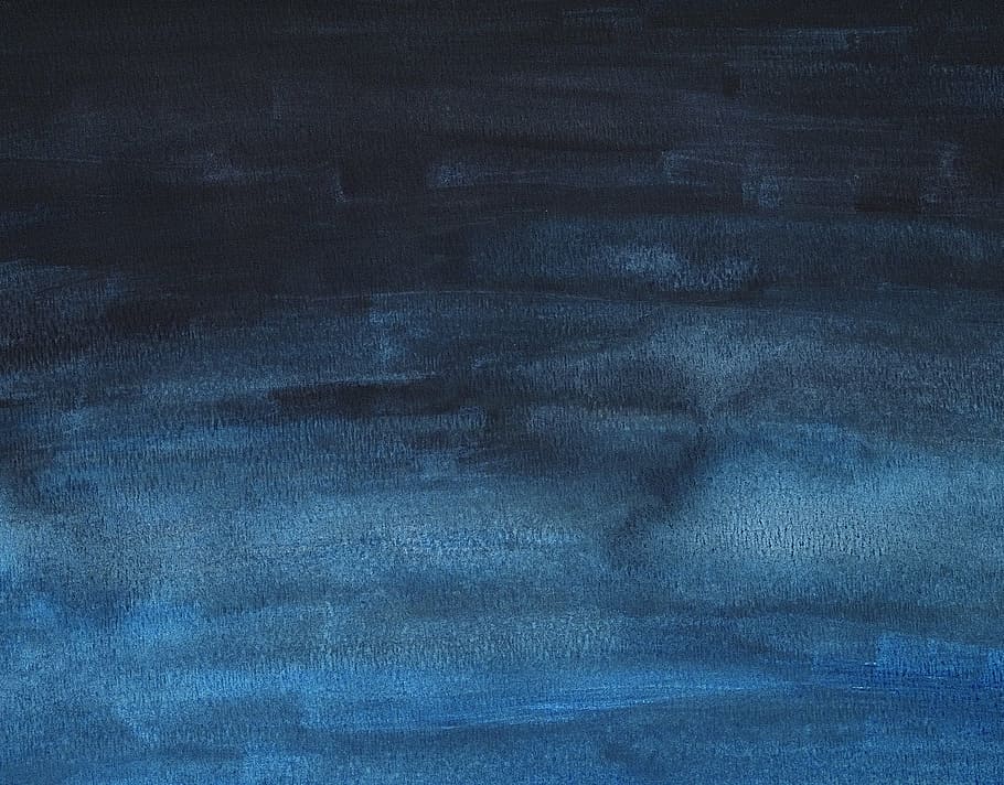 black, blue, abstract, painting, watercolor, background, design, texture, paper, paint