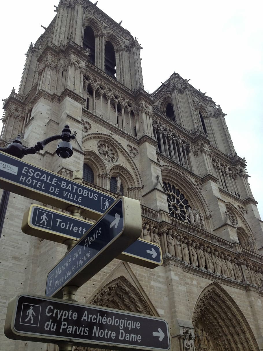 notre-dame, church, paris, cathedral, architecture, french, landmark, religion, building, monument