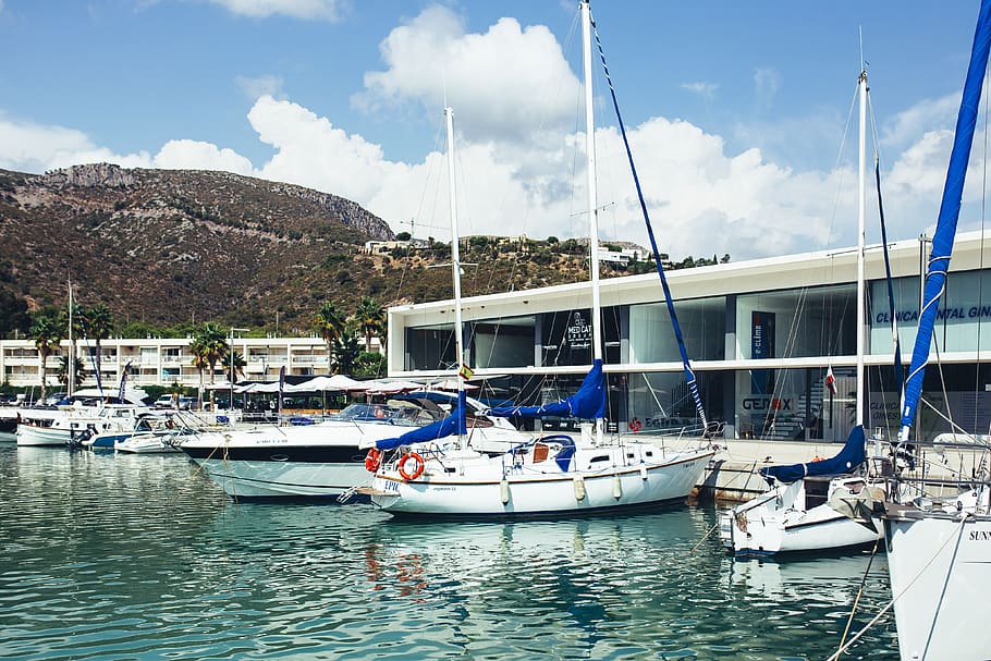 coast, sea, boat, luxury, travel, mediterranean, harbor, marina, yachts, Balearic Sea