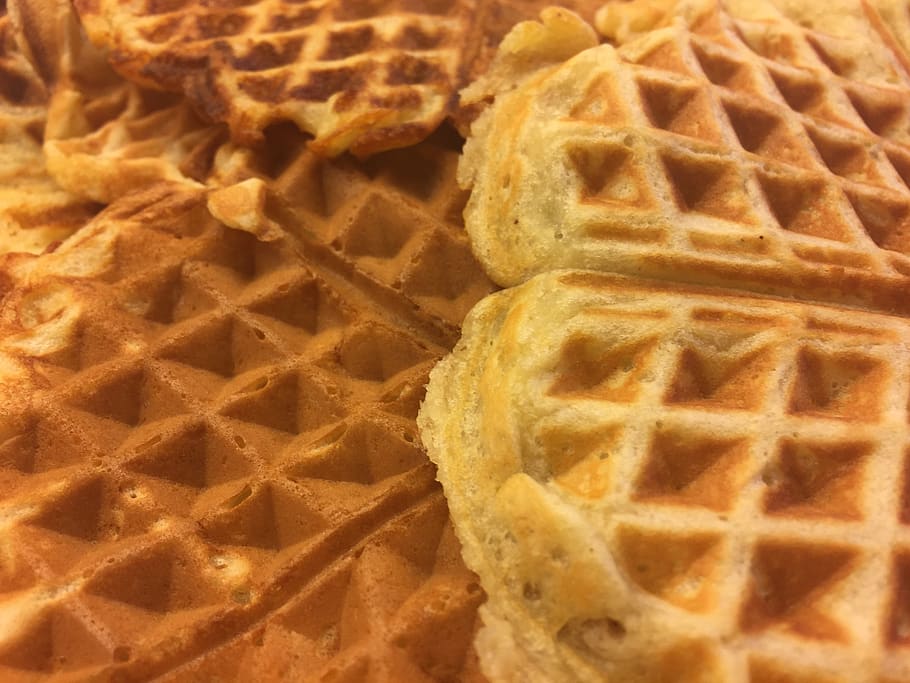 waffles, freshly made waffles, waffle, dessert, food, food and drink, close-up, pattern, indoors, freshness