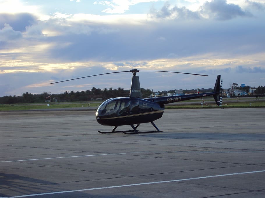 Helicopter, Flight, Fly, airplane, air vehicle, airport runway, transportation, airport, sky, cloud - sky