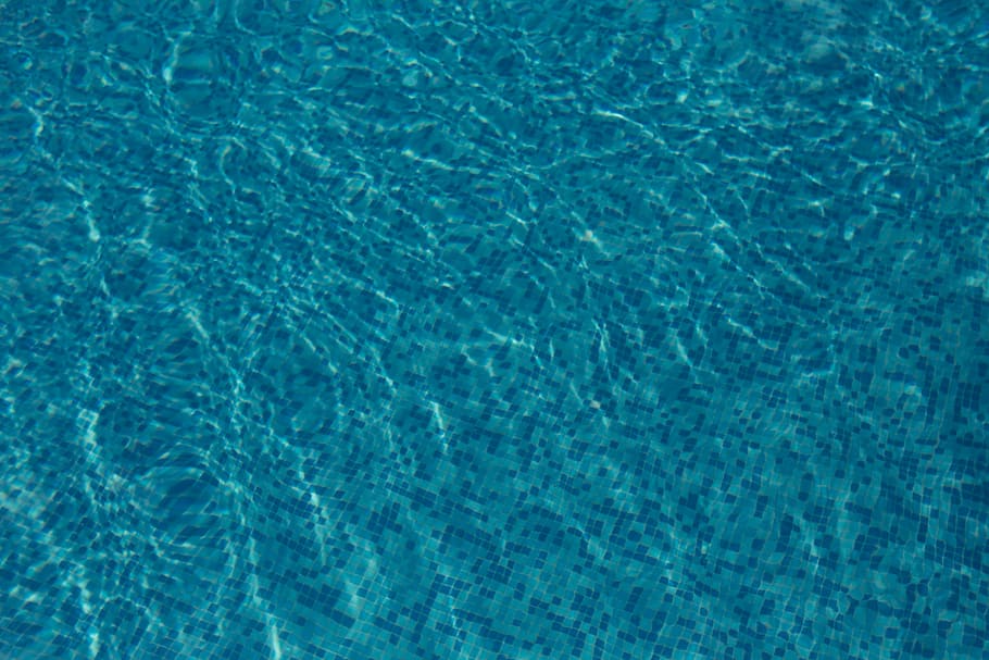 青, リッピング, 水, 水泳, プール, 夏, 休暇, 青い水, 背景, パターン