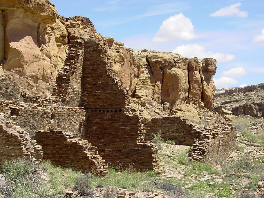 chaco canyon landscape, new, mexico, Chaco Canyon, landscape, New Mexico, photos, public domain, rocks, United States