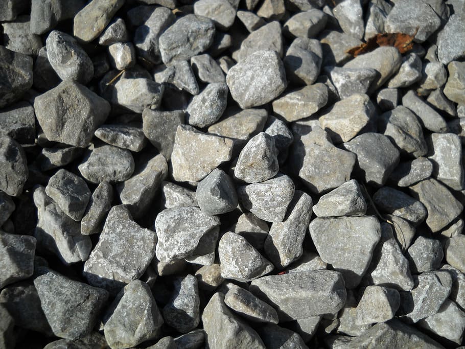 kerikil abu-abu, Kerikil, Batuan, abu-abu, granit, bahan, konstruksi, mineral, permukaan, bertekstur