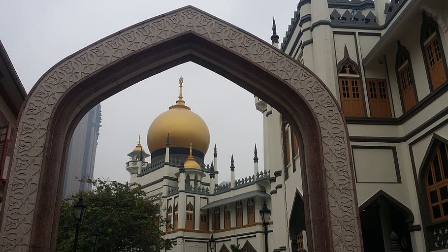 masjid sultan, singapore, dome, kampong glam, building exterior, architecture, built structure, building, religion, spirituality