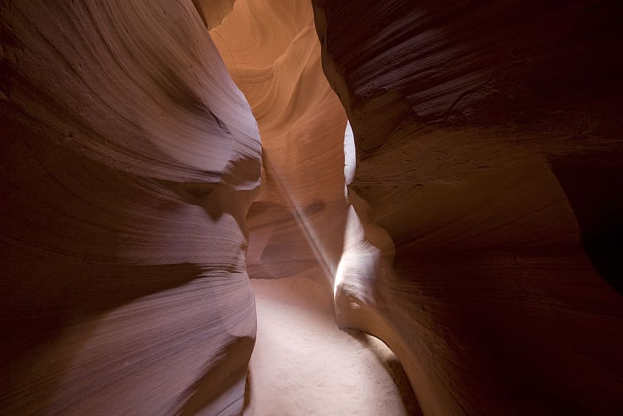 slot canyon, arenito, eixo da luz, slot, antelope canyon, superior, estados unidos da américa, formação rochosa, Rocha, Rocha - objeto