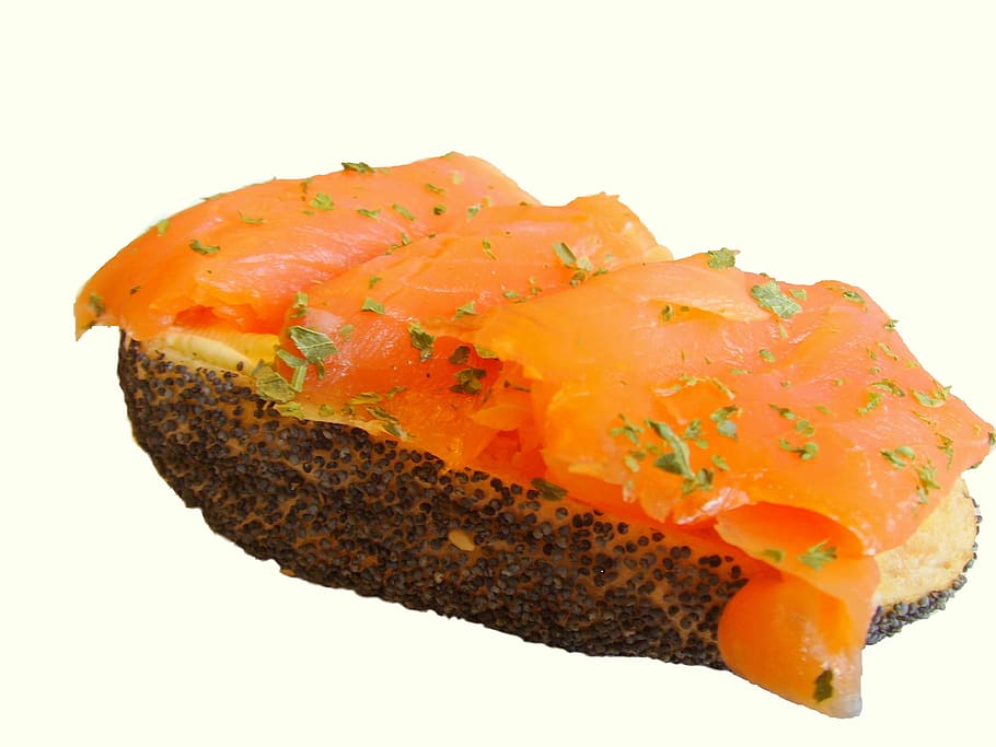 salmon sandwich, smoked salmon, sandwich, snack, eat, food, edible, proteins, gourmet, salmon