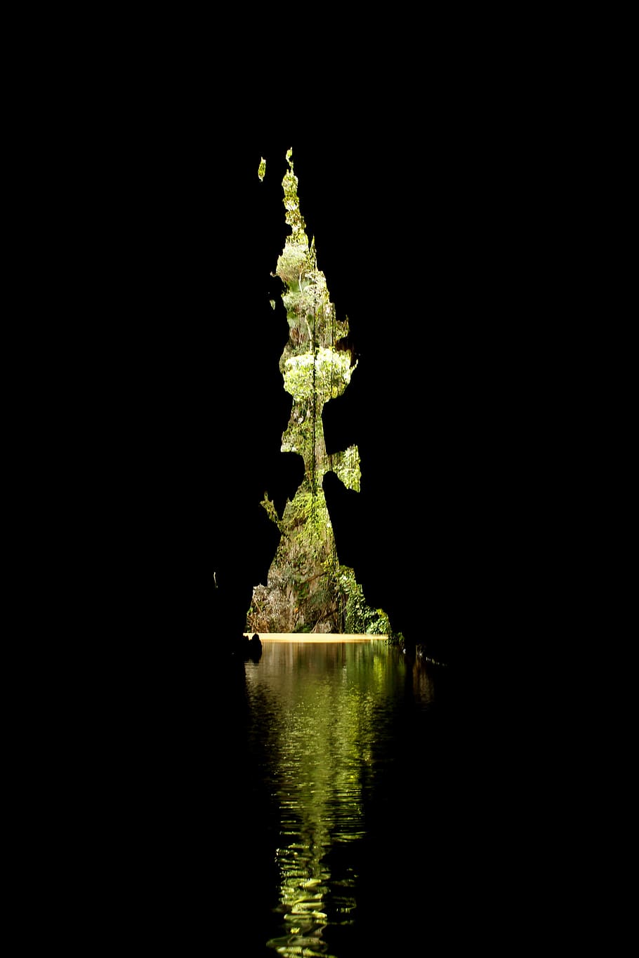 underground cave river, cuba, viñales valley, landscape, nature, cave, water, river cave, reflection, lake