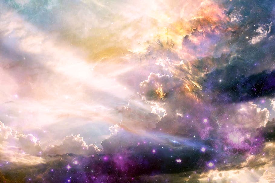 langit berbintang, nebula, orbit, ruang, kosmos, kabut, astronomi, perjalanan ruang angkasa, sci fi, alam semesta