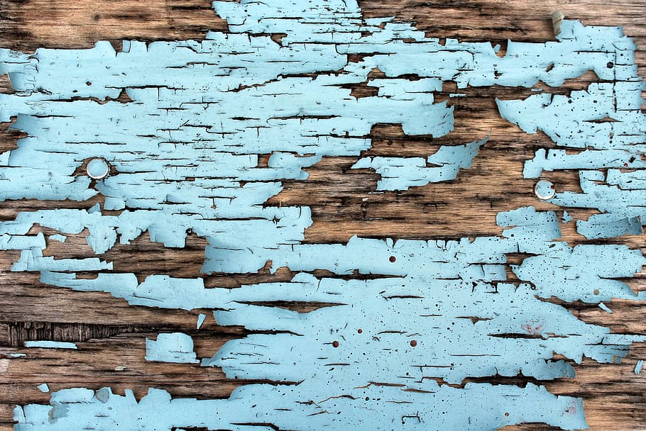 paint, old, wood, destroyed, cracking, surface, board, the background, texture, pattern