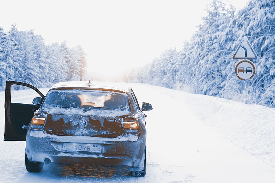 bwm car, wintery conditions, BWM, car, Russia, nature, snow, winter, cold - Temperature, transportation