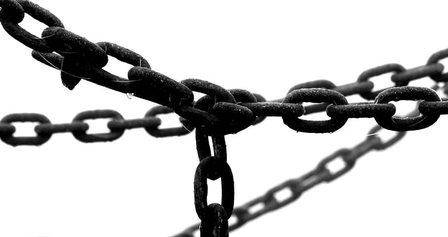 chains, metal, cohesion, strength, connection, chain, security, protection, safety, close-up