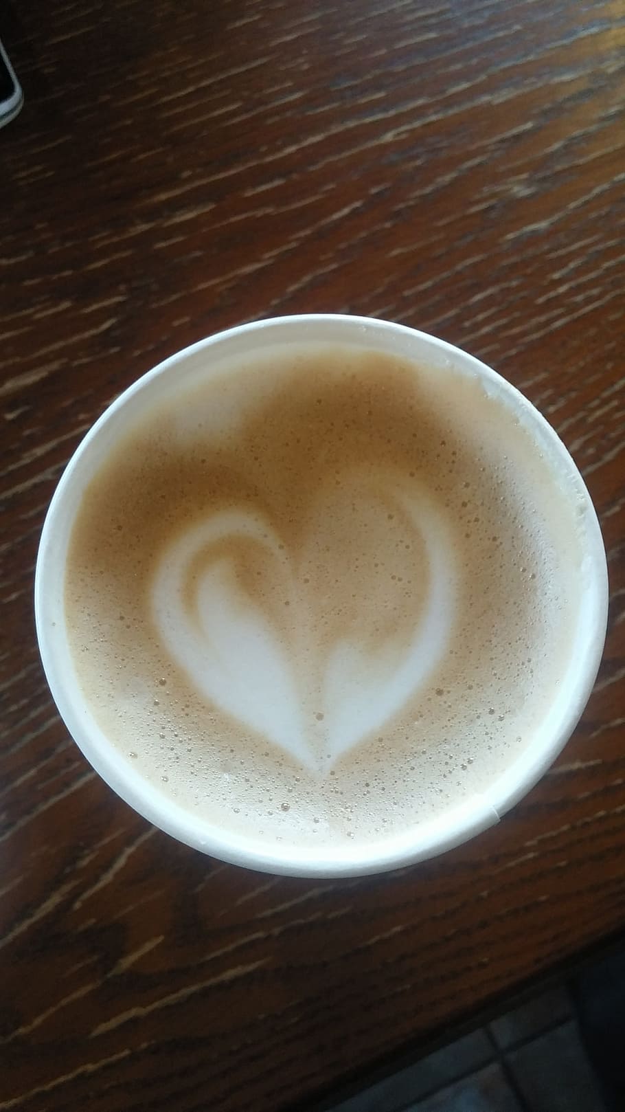 white, ceramic, mug, Coffee, Latte Art, Hart, latte, starbucks, drink, frothy drink