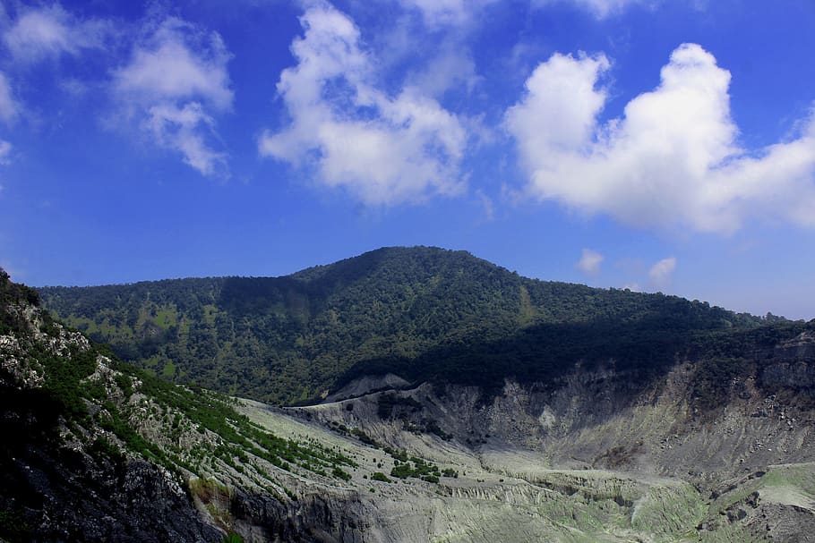 monte, tangkuban, parahu, bandung, montaña, cielo, pintorescos - naturaleza, nube - cielo, medio ambiente, paisaje