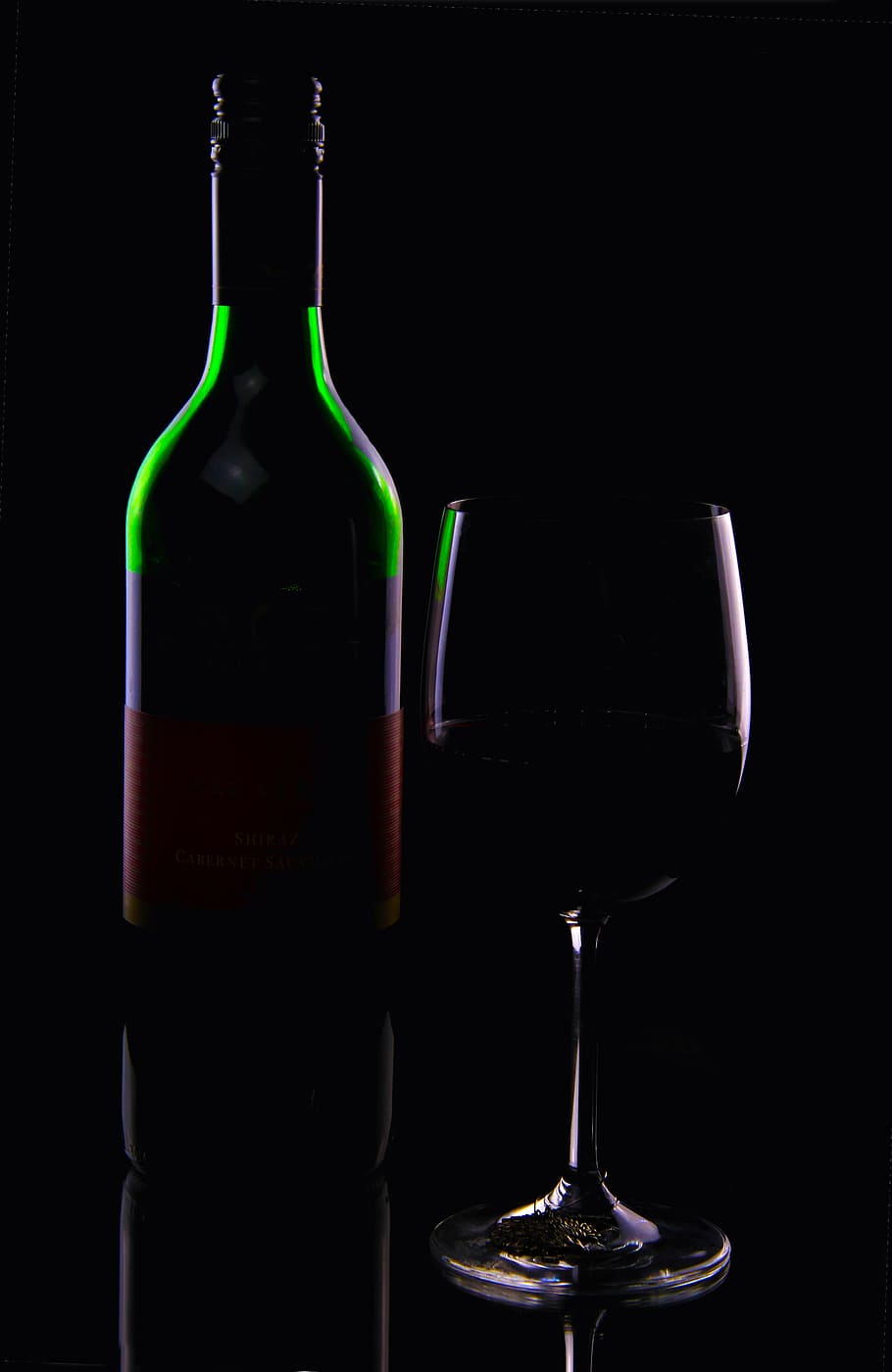 green, purple, red, glass bottle, clear, footed glass, Bottle, Beverage, Wine, Drink