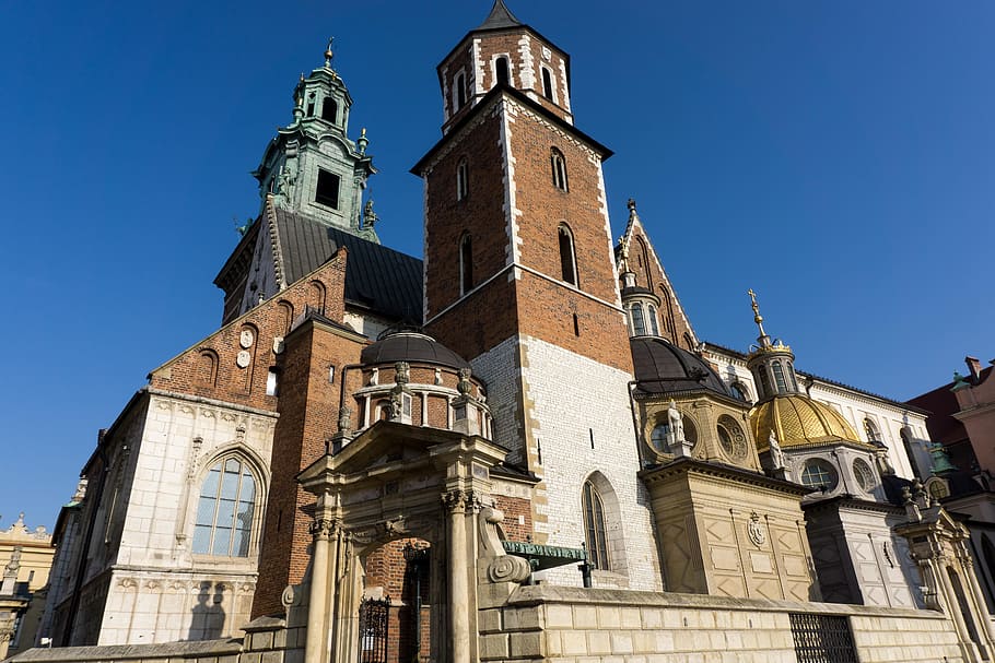 Katedral, Wawel Royal Castle, wawel, kastil, arsitektur, krakow, cracow, polandia, eropa, menara