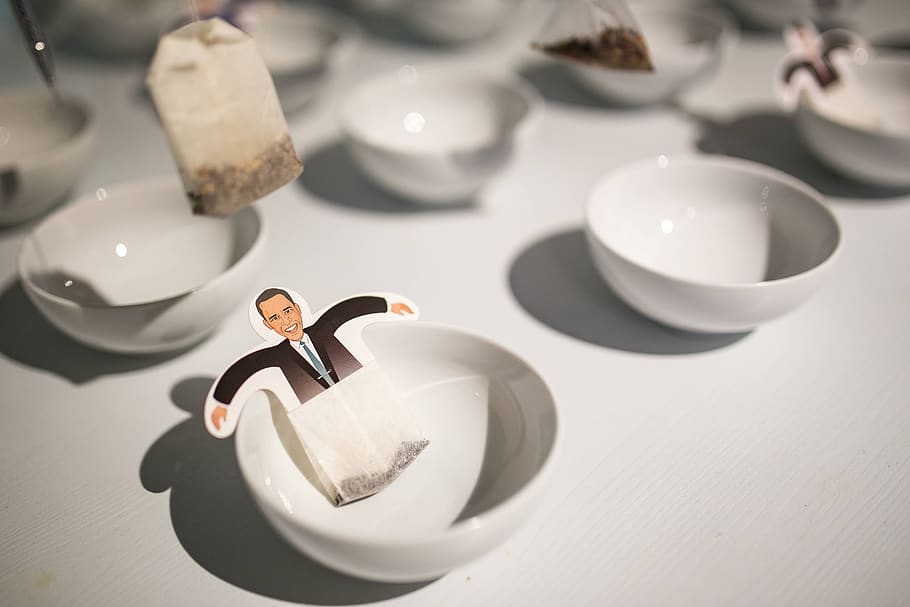 tea, cup, teabag, obama, Funny, bags, little, white, cups, indoors