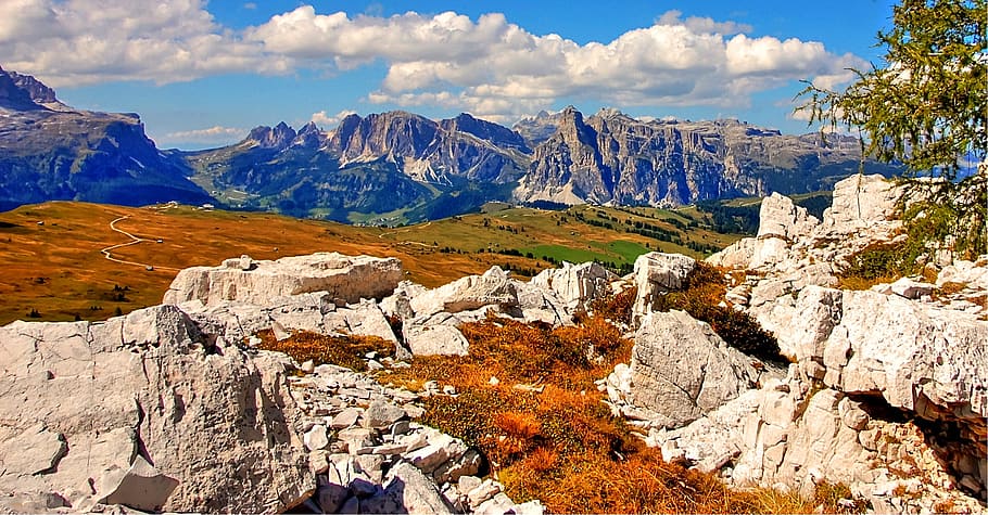 landscape photography, mountains, alta badia, dolomites, nature, unesco world heritage, south tyrol, sky, landscape, alpine