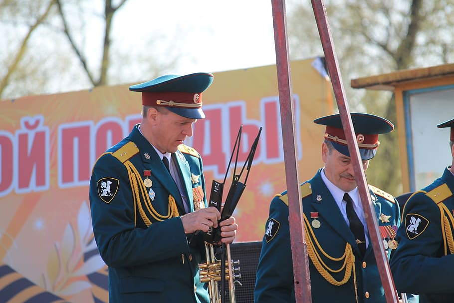 may holidays, may 9, victory day, soldiers, military uniform, victory, clothing, real people, men, standing