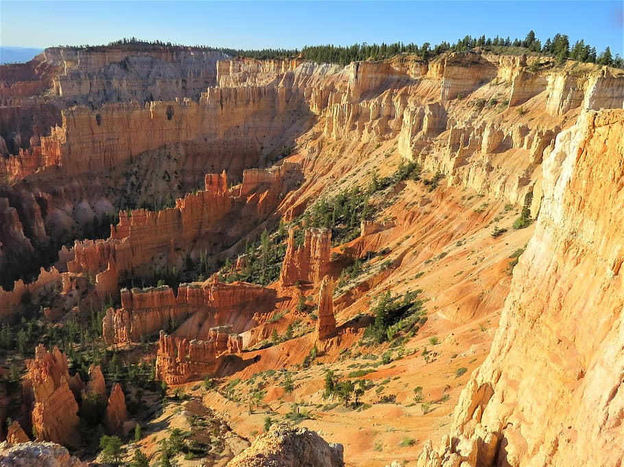 bryce canyon, utah, rock formations, landscape, red, rock, scenics - nature, rock formation, rock - object, travel destinations