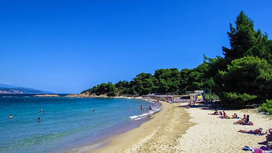 Greece, Skiathos, Beach, Island, Greek, sporades, mediterranean, summer, aegean, scenic