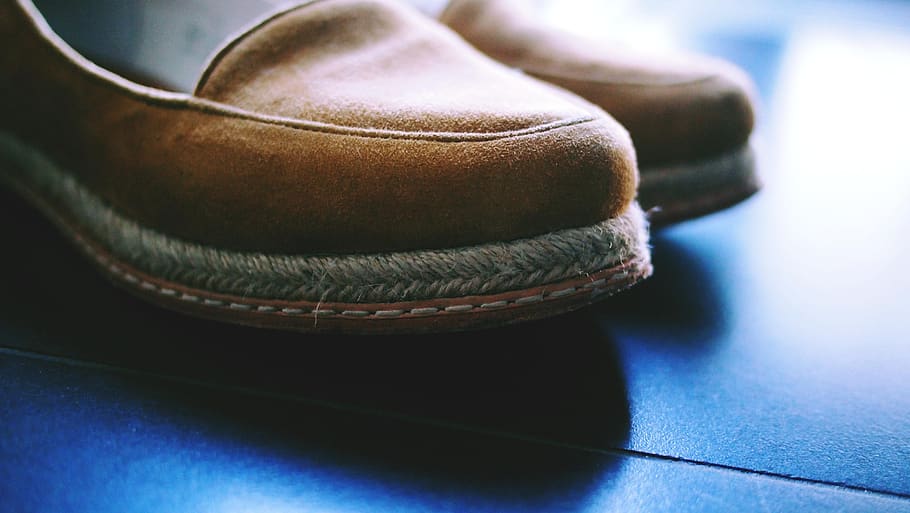 shoes, loafers, fashion, indoors, close-up, focus on foreground, shoe, sport, blue, selective focus