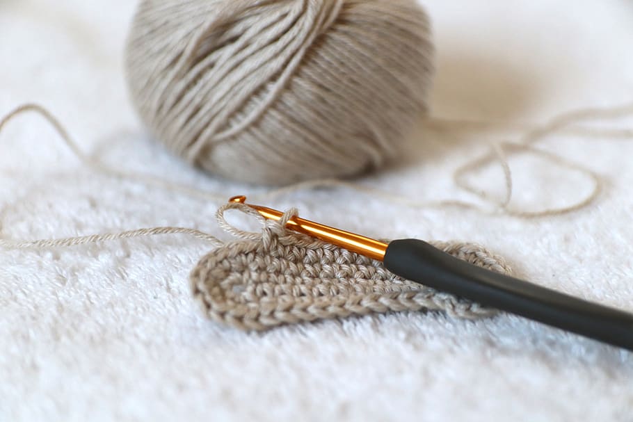 Feito à mão, tricô, agulha de crochê, fio de lã, malha, fio, bordado, passatempo, lã, agulha de tricô