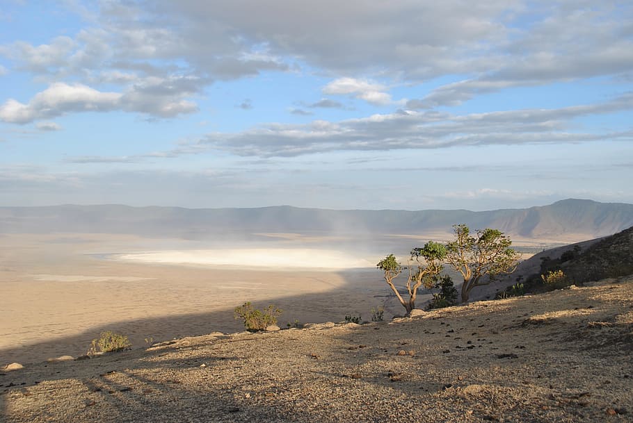 Crater, Ngorongoro, Serengeti, Africa, national park, landscape, nature, scenics, sky, cloud - Sky