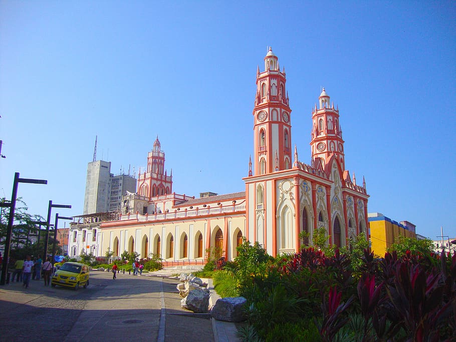 churches, barranquilla, colombia, architecture, building exterior, built structure, sky, building, clear sky, nature