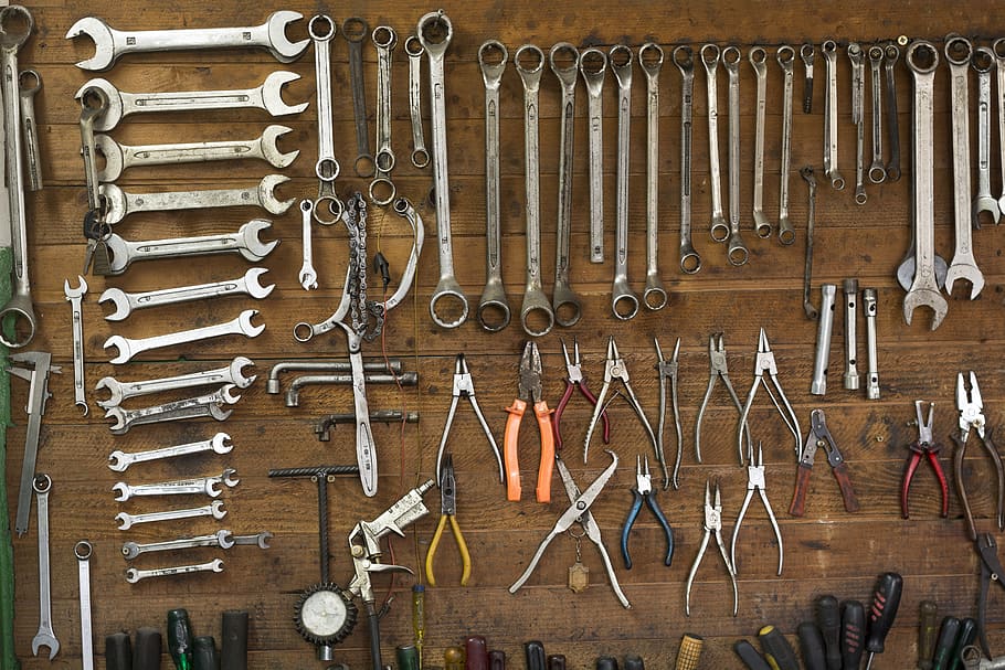 aço, velho, ferro, ferramenta, madeira, enferrujado, equipamento, sujo, martelo, ferramenta de trabalho