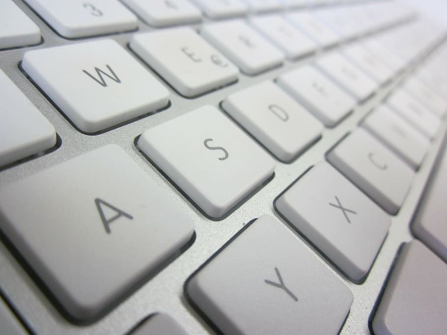 teclado de computadora blanco, teclado, mac, blanco, plata, teclado de computadora, computadora, computadora portátil, tecnología, internet