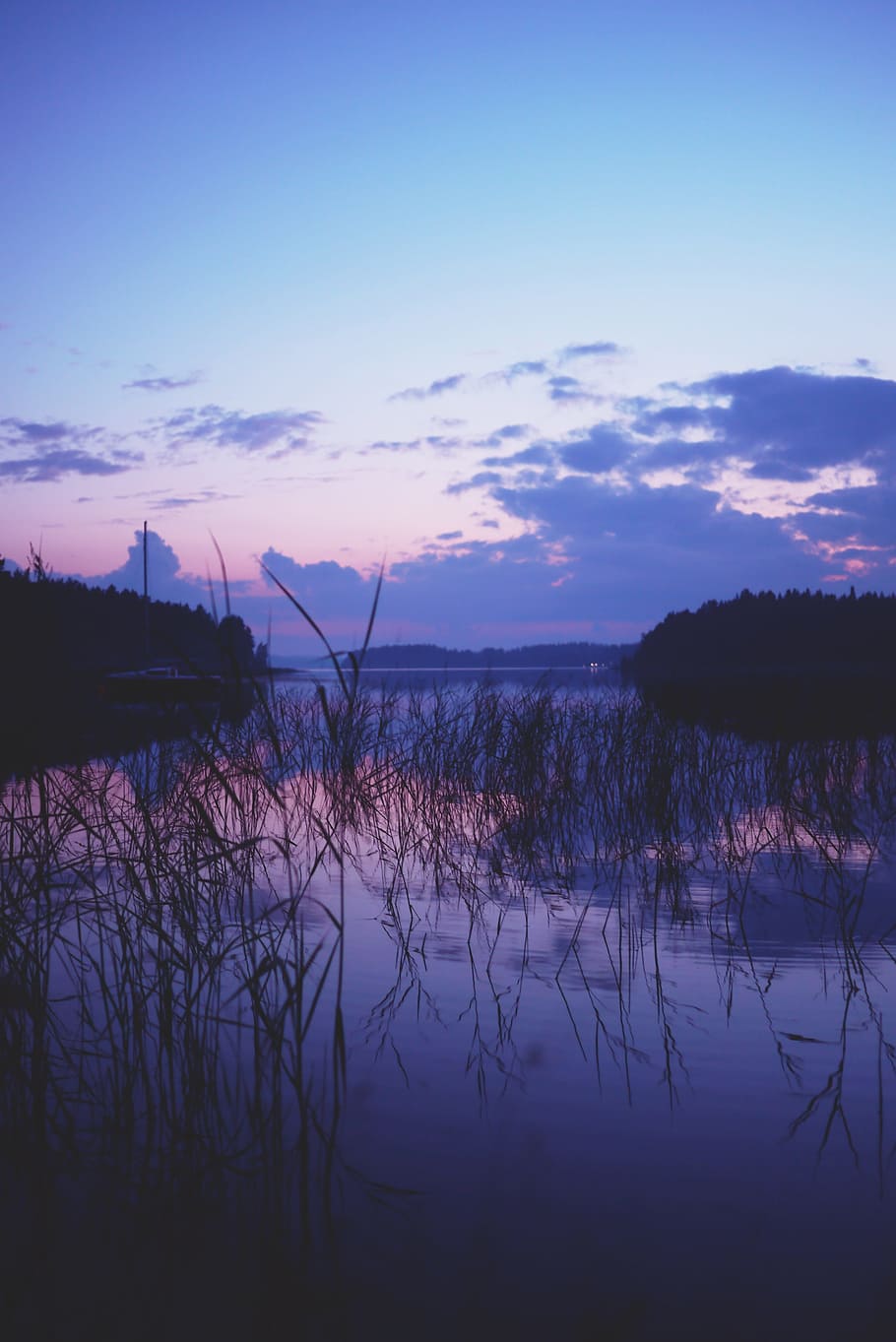 Lake, Landscape, Water, Nature, abendstimmung, sunset, bank, evening, afterglow, romantic